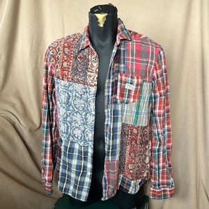 Denim & Supply Ralph Lauren patchwork button down.